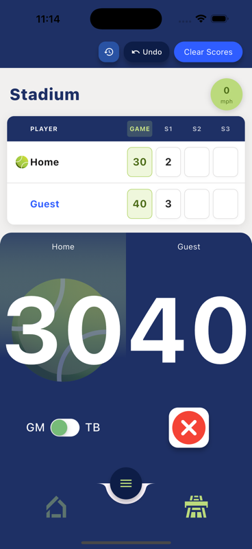 Mobile Scoring App screenshot